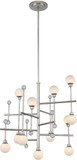 Kalco 508670PN Mercer Contemporary Polished Nickel LED Ceiling Chandelier
