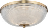 Kalco 512142WB Portland Modern Winter Brass LED 16" Flush Lighting