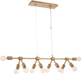 Kalco 512361WB Union Contemporary Winter Brass Kitchen Island Lighting