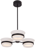 Kalco 517371MB Anel Modern Matte Black LED Chandelier Light