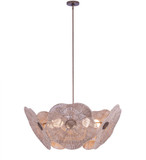 Kalco 522555PAB Poppy Modern Pearlized Antique Brass Ceiling Pendant Light