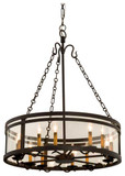Kalco 5797BZ Morris 12-Light Chandelier