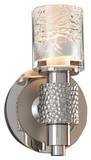Kalco 6271 Ashington Polished Nickel Finish 8 Inch Tall Transitional Wall Light Fixture