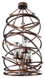 Kalco 6607 Eternity Small 4 Lamp Modern Pendant Foyer Lighting - Etruscan Bronze