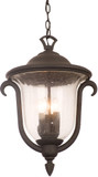 Kalco 9007MB Santa Barbara Textured Matte Black Exterior Hanging Light