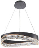 Kanova & Company KCH1101R-33BK Venosa Modern Matte Black LED Hanging Light