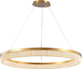 Kanova & Company KCH1109R-33CG Pescara Modern Champagne Gold LED Ceiling Pendant Light