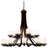 Kichler 1675OZ Hendrik 15-Lamp Chandelier in Olde Bronze