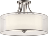 Kichler 42387AP Lacey Antique Pewter Flush Mount Lighting