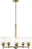 Kichler 43671NBRCLR Shailene Modern Natural Brass Chandelier Lighting