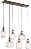 Kichler 43950OZ Riviera Contemporary Olde Bronze Multi Pendant Light
