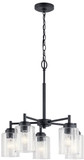 Kichler 44030BK Winslow Modern Black Chandelier Lighting