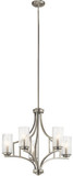 Kichler 44072NI Vara Contemporary Brushed Nickel Chandelier Lighting