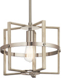 Kichler 44291WWW Peyton Modern White Washed Wood Pendant Lighting