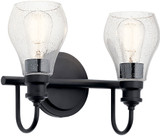 Kichler 45391BK Greenbrier Modern Black 2-Light Bathroom Lighting