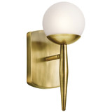 Kichler 45580NBR Jasper Modern Natural Brass Halogen Wall Light Fixture