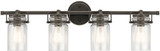 Kichler 45690OZ Brinley Contemporary Olde Bronze 4-Light Bath Lighting