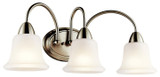 Kichler 45883NI Nicholson 3-light Medium Brushed Nickel Bath Lighting Fixture