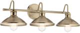 Kichler 45945CPZ Clyde Champagne Bronze 3-Light Vanity Lighting Fixture