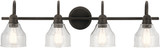 Kichler 45974OZ Avery Modern Olde Bronze 4-Light Bathroom Vanity Lighting