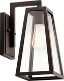 Kichler 49330RZ Delison Modern Rubbed Bronze Exterior Wall Lighting Fixture