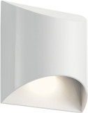 Kichler 49278WHLED Wesley Contemporary White LED Outdoor Wall Light Sconce