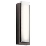Kichler 49558AZLED Dahlia Contemporary Architectural Bronze LED Exterior Large Lighting Sconce