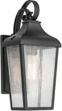 Kichler 49735BKT Forestdale Traditional Textured Black 7" Outdoor Wall Lamp
