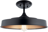 Kichler 52098BK Elias Modern Black Flush Mount Lighting Fixture