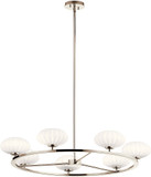 Kichler 52225PN Pim Contemporary Polished Nickel Halogen 36" Chandelier Light