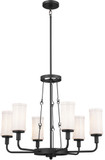 Kichler 52451BKT Vetivene Contemporary Textured Black Lighting Chandelier