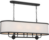 Kichler 52467BKT Heddle Contemporary Textured Black Kitchen Island Light