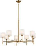 Kichler 52502BNB Ali Brushed Natural Brass 39" Chandelier Light