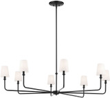 Kichler 52521BK Pallas Contemporary Black Chandelier Light