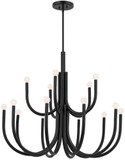 Kichler 52552BK Odensa Contemporary Black Chandelier Lighting