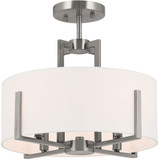 Kichler 52591CLP Malen Classic Pewter Drum Pendant Lighting