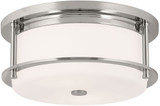 Kichler 52595PN Brit Polished Nickel 12" Ceiling Light Fixture