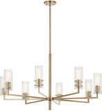 Kichler 52680CPZ Velestino Modern Champagne Bronze Chandelier Lighting