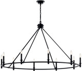 Kichler 52707BK Carrick Modern Black Chandelier Lamp