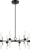 Kichler 52752BKLED Riven Modern Black LED Chandelier Lighting