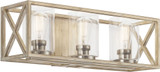 Kichler 55065DAW Moorgate Contemporary Distressed Antique White 3-Light Bath Lighting