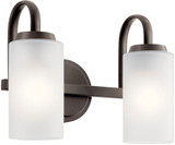 Kichler 55086OZ Kennewick Contemporary Olde Bronze 2-Light Vanity Lighting