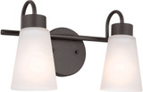 Kichler 55125OZ Erma Olde Bronze 2-Light Bathroom Wall Sconce