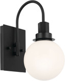 Kichler 55149BK Hex Modern Black Wall Light Sconce