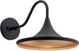 Kichler 59029BKTLED Elias Contemporary Textured Black LED Outdoor 14" Wall Lighting Fixture