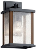 Kichler 59016BK Marimount Black Exterior Small Wall Sconce Lighting