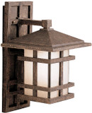 Kichler 9130AGZ Cross Creek 16 Inch Outdoor Wall Lantern