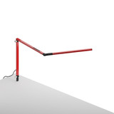 Koncept AR3100-RED-THR Z-Bar Mini Contemporary Red LED Through-Table Mount Desktop Lamp