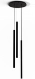 Koncept CMP-C3-S-36-MTB Combi Contemporary Matte Black LED 3-Light Multi Pendant Light