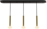 Koncept CMP-L3-S-12-BRS+NA+GLB Combi Modern Brass LED 3-Light Multi Lighting Pendant
